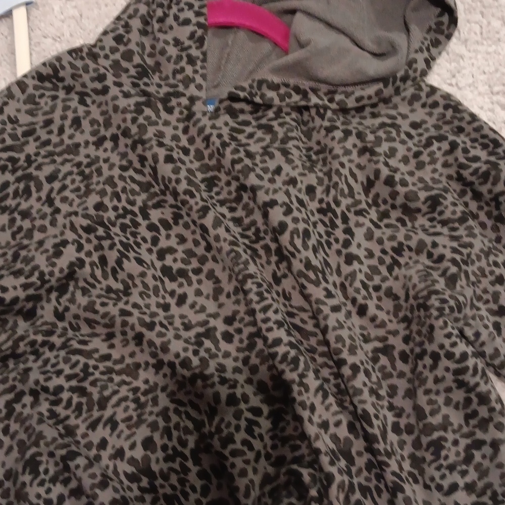 Leopard print hoodie